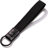 PikPok Mart Wristlet Keychain Lanyard, Stretchy Wrist Lanyard Key Chain Strap, ID Badge Wallet Holder, Black, 2